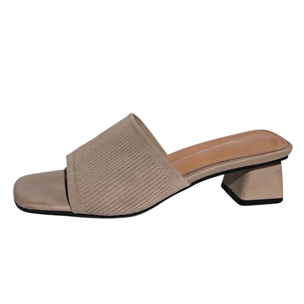 Knit mules slides Women's Slide Sandals size 8 - Picture 2 of 15